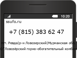 Номер телефона +78153836247