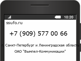 Номер телефона +79095770066