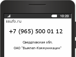 Номер телефона +79655000112